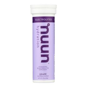 Nuun Hydration Drink Tab - Active - Grape - 10 Tablets - Case of 8 - 1791326
