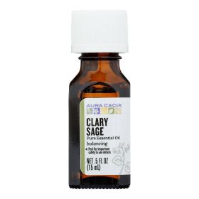 Aura Cacia - Essential Oil Clary Sage - 0.5 fl oz - 0620146