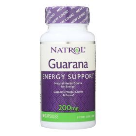 Natrol Guarana - 200 mg - 90 Capsules - 0225425