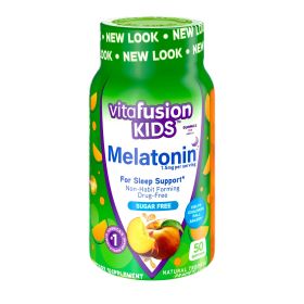 Vitafusion Kids Melatonin Gummy;  Tropical Peach Flavored;  Sleep Support Supplements;  50 Count - Vitafusion