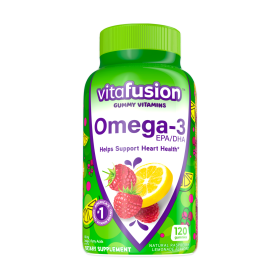 Vitafusion Omega-3 Gummy Vitamins;  Berry Lemonade Flavor;  120 Count - Vitafusion