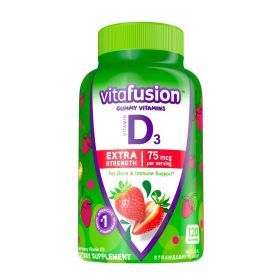 Vitafusion Extra Strength Vitamin D3 Gummy Vitamins;  Strawberry Flavored;  120 Count - Vitafusion