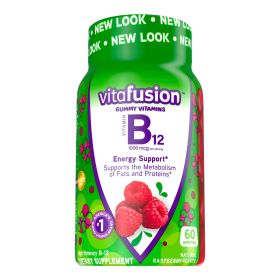 Vitafusion B12 Gummy Vitamins;  Raspberry Flavor;  60 Count - Vitafusion