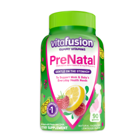 Vitafusion PreNatal Gummy Vitamins;  Raspberry Lemonade Flavored;  90 Count - Vitafusion