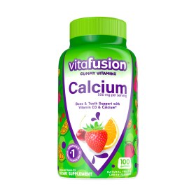 Vitafusion Chewable Calcium Gummy Vitamins;  Fruit and Cream Flavored;  100 Count - Vitafusion