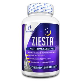 ZIESTA Nighttime Sleep Aid  - Restfull Sleep Support Formula - 60 Capsules - 60ct Bottle