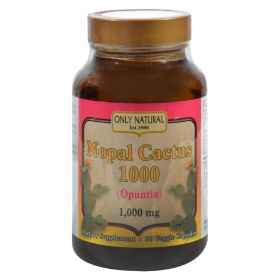 Only Natural Nopal Cactus 1000 - 1000 mg - 90 Veggie Capsules - 1175561