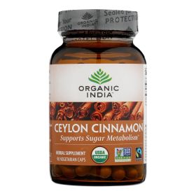 Organic India Organic Herbal Supplement -Cinnamon - 90 VCAP - 1901289