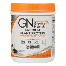 Growing Naturals Organic Raw Rice Protein - Vanilla Blast - 16.4 oz - 1099761