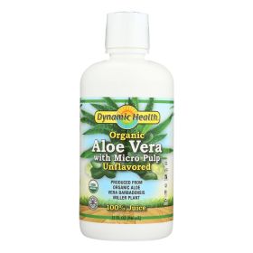 Dynamic Health Organic Aloe Vera Juice with Micro Pulp - 32 fl oz - 0386706