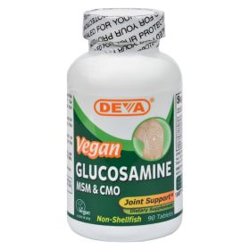 Deva Vegan Vitamins - Glucosamine MSM and CMO - 90 Tablets - 0106823