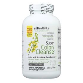 Health Plus - Super Colon Cleanse - 500 mg - 240 Capsules - 0276642