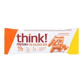 Think Products thinkThin Bar - Lean Protein Fiber - Caramel - 1.41 oz - 1 Case - 1536820