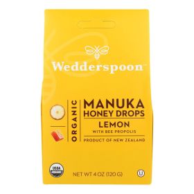 Wedderspoon Drops - Organic - Manuka - 15+ - Lemon - 4 oz - 1835404