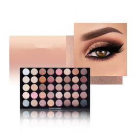 40 Color Rainbow Eyeshadow Palette Makeup Matte Metallic Shimmer Eye Shadow Palettes (Color: 401)