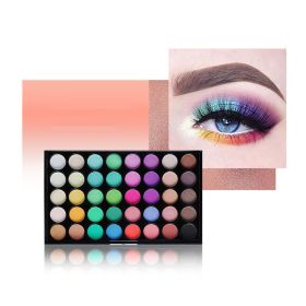 40 Color Rainbow Eyeshadow Palette Makeup Matte Metallic Shimmer Eye Shadow Palettes (Color: 402)
