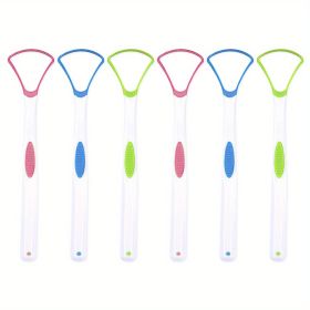 Tongue Scraper Cleaner,100% BPA Free Tongue Scrapers,Tongue Cleaner For Adults,Tongue Scraper To Fight Bad Breath And Halitosis,Mouth Odor Eliminator (Color: 6pc set)